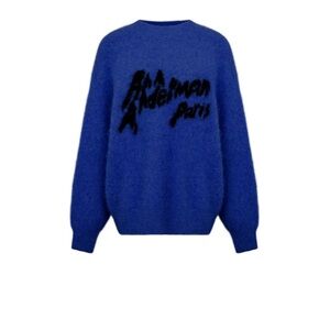 Ann Andelman Blue Alpaca Sweater NWOT